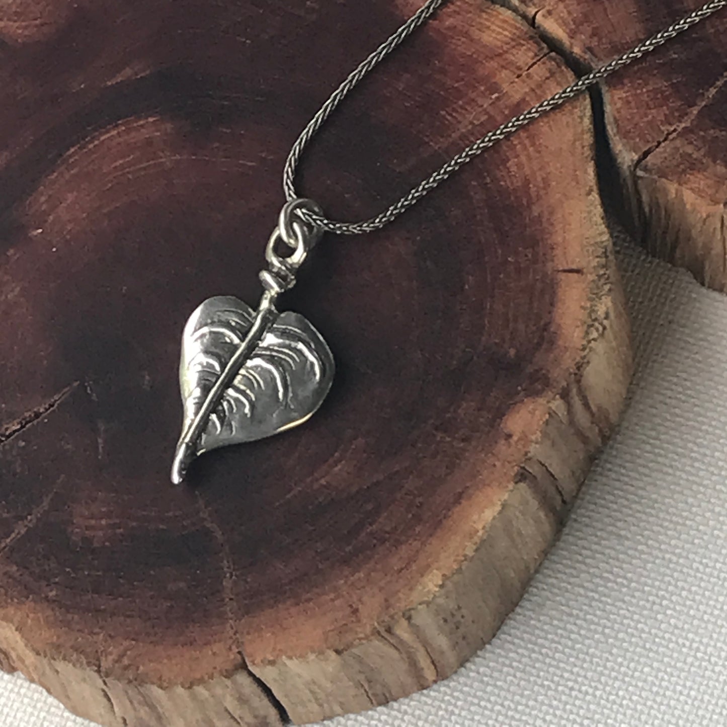 Bohdi leaf necklace Vermont donation pre-order ready in 2-3 weeks