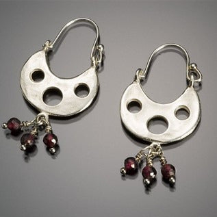 Three hole hoop earring