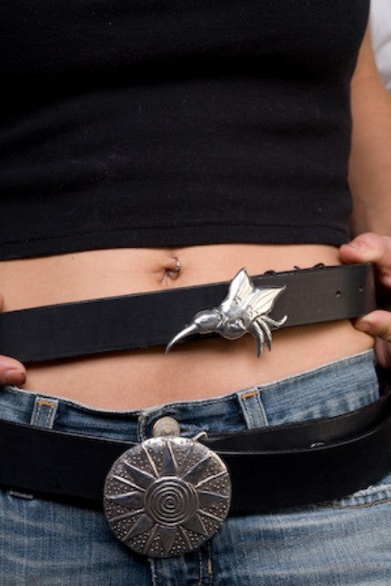 hummingbird messenger belt buckle