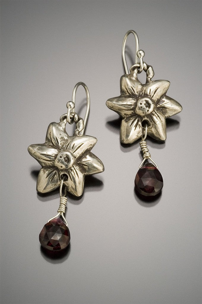 tiny flower earrings