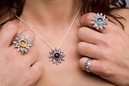 sunflower necklace