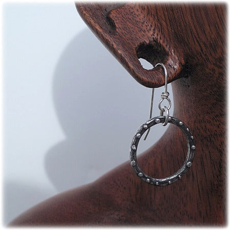 small  revolution circle earrings