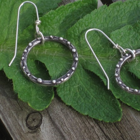 small  revolution circle earrings