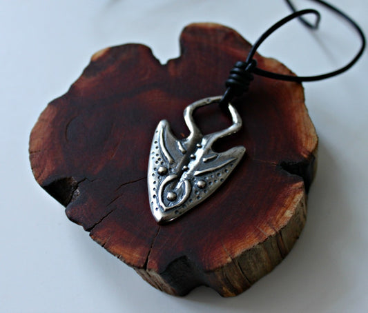 Arrowhead necklace soul warrior silver pendant