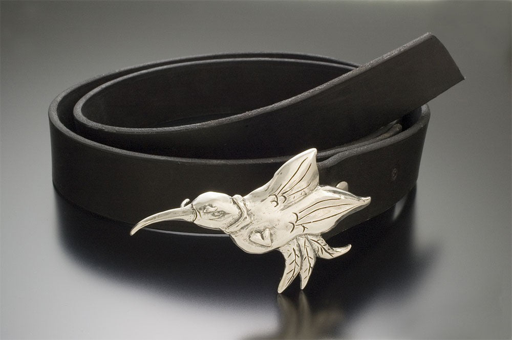hummingbird messenger belt buckle