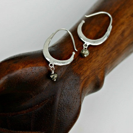 simplicity silver hoop earring